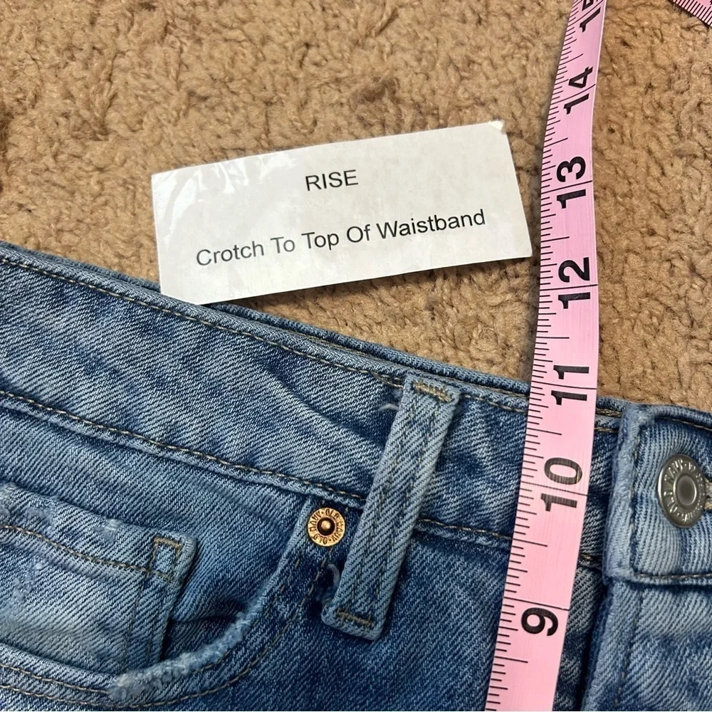 Old Navy | High Rise OG Straight Leg Distressed Jeans Women’s Size 8 - Picture 11 of 12